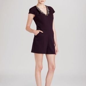 Ted Baker Eggplant Romper, Size 0